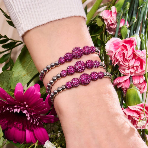 Fruit du dragon | Bracelet Kikiballa en cascade de cristal
